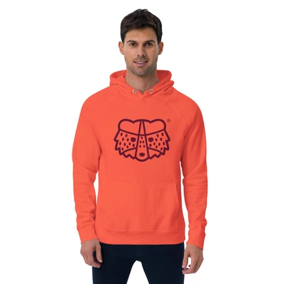 Pesukarhu Orange Raglan Hoodie - Image 2